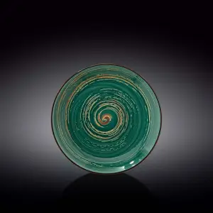 Green Round Plate 20.5 cm