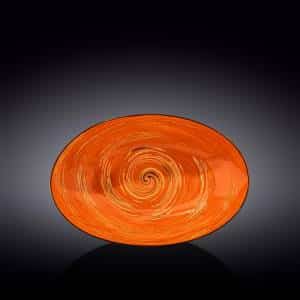 Orange Oval Bowl 30 x 19.5 x 7 cm